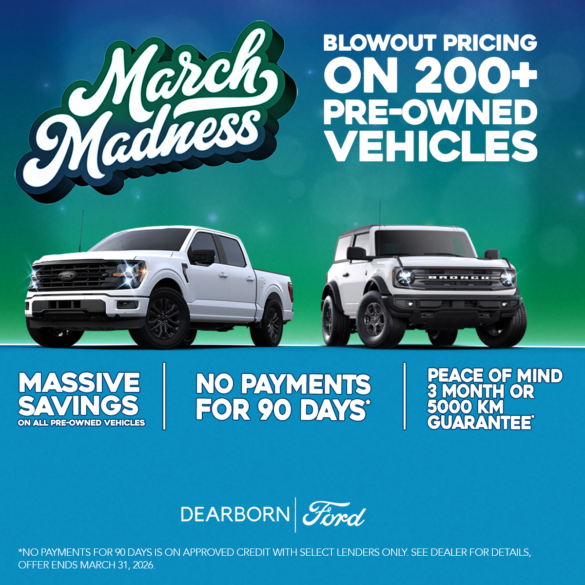No Payments for 90 Days on Pre-Owned Vehicles