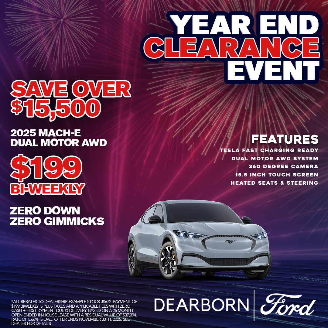 Save Over $15,500 on a 2025 Mach-E Dual Motor AWD!
