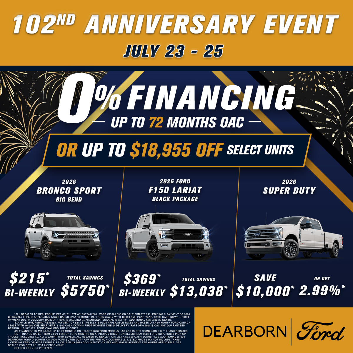 Dearborn Ford 102nd Anniversary Event